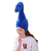 Novelty Funny Tanystropheus Hat Headgear Head Cover Animal Plush Cap Halloween Costume Party Photo Props - INSWEAR